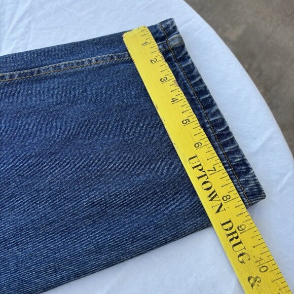 Basic Editions Straight Denim Jeans Men's 38Wx30L Blue Cotton 5 Pockets - Picture 13 of 16